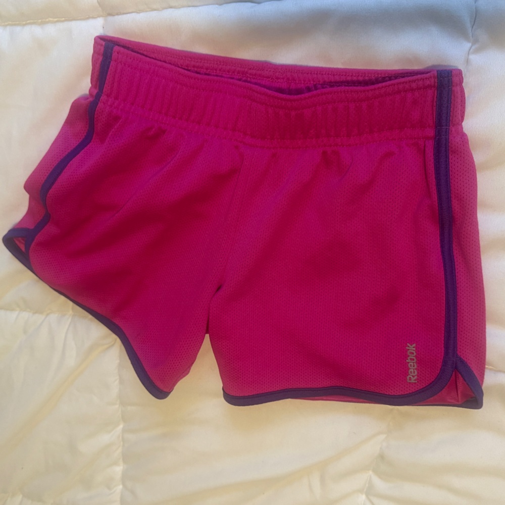 Reebok Kids' Pink and Purple Shorts